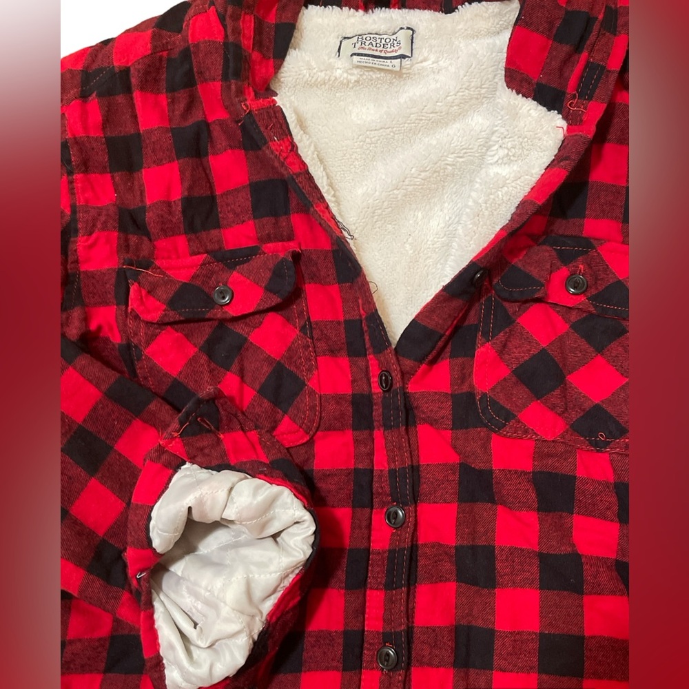 Boston Traders Button Down Flannel Jacket - image 3